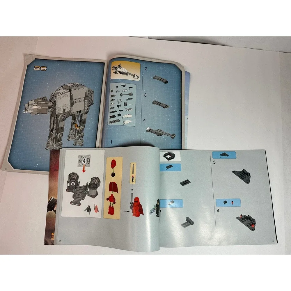 Lego Star‎ Wars Instruction Manuals 4483 AT-AT and 75093 Death Star Final Duel